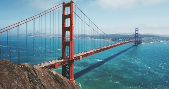 Golden Gate Bridge during daytime, illustrating California prisons seeking jammers