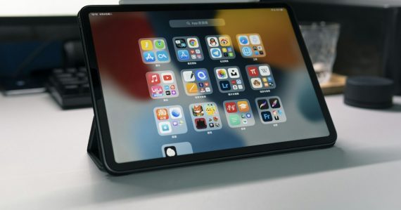 A tablet computer sitting on top of a table, illustrating prison tablet news briefs